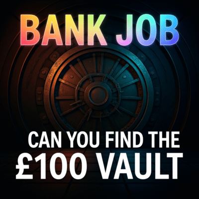 BANK JOB Instant win giveaways